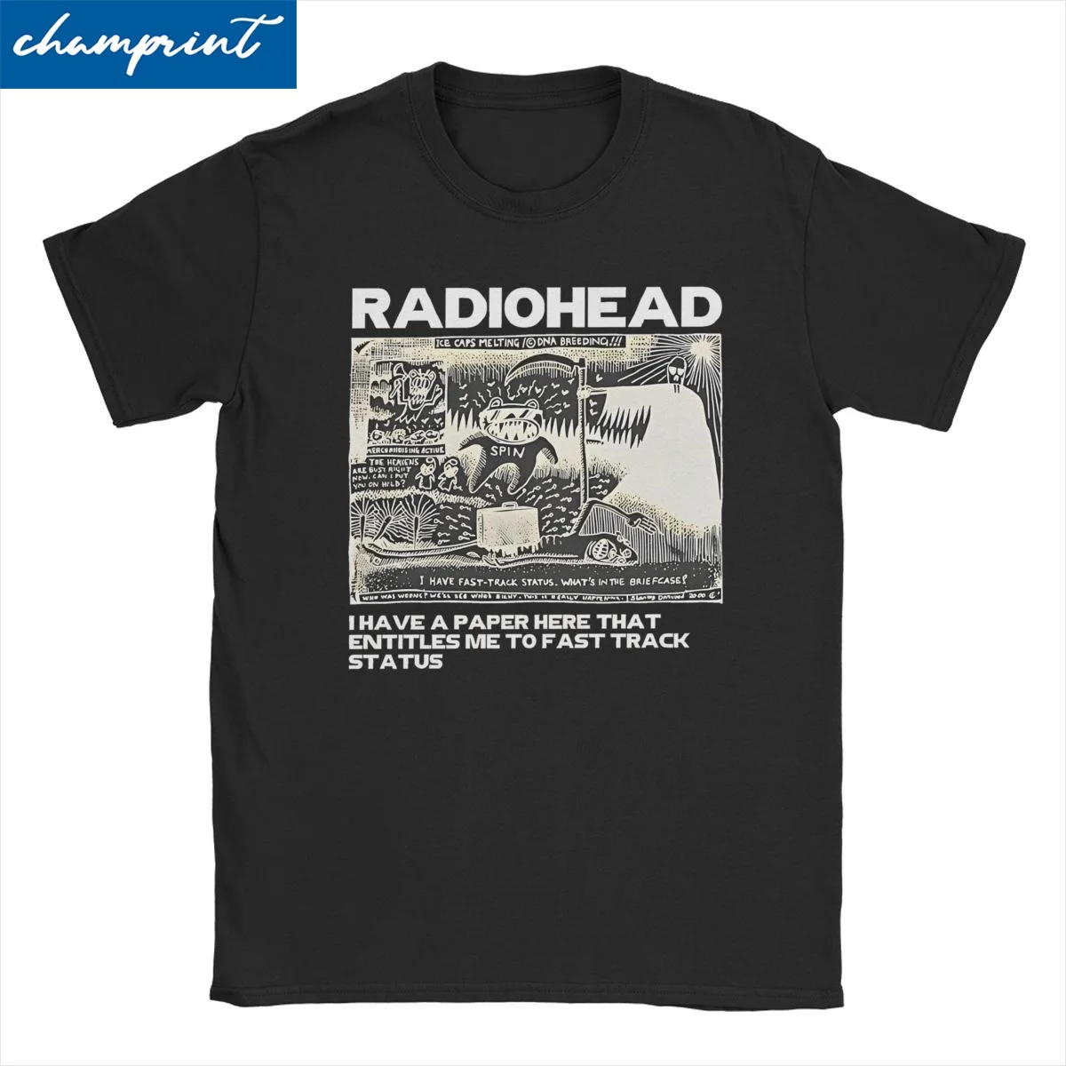 Men Women T-Shirt It Was Amazing To See Radiohead Funny Cotton Tees Short Sleeve Hip Hop Street Rock Band T Shirts Clothing Gift