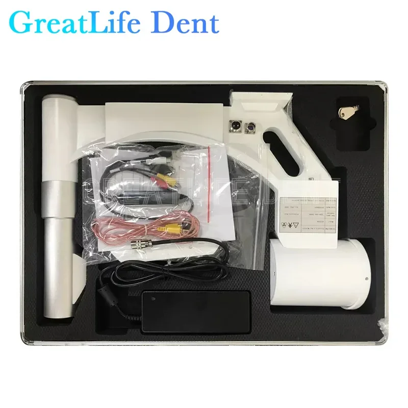 GreatLife Dent 75Kv Portable Handheld Small X Ray Digital Fluoroscopy Machine Scanner For Pets Animals Dog Cat With 15LCD Screen