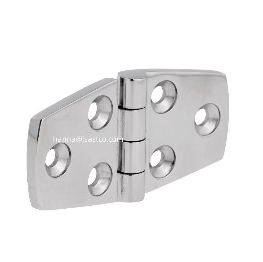 Door Hinge Six Hole Hatchcover Butt Hinge 40*75MM 316 Stainless Steel Marine Hardware Shower Door Hinge