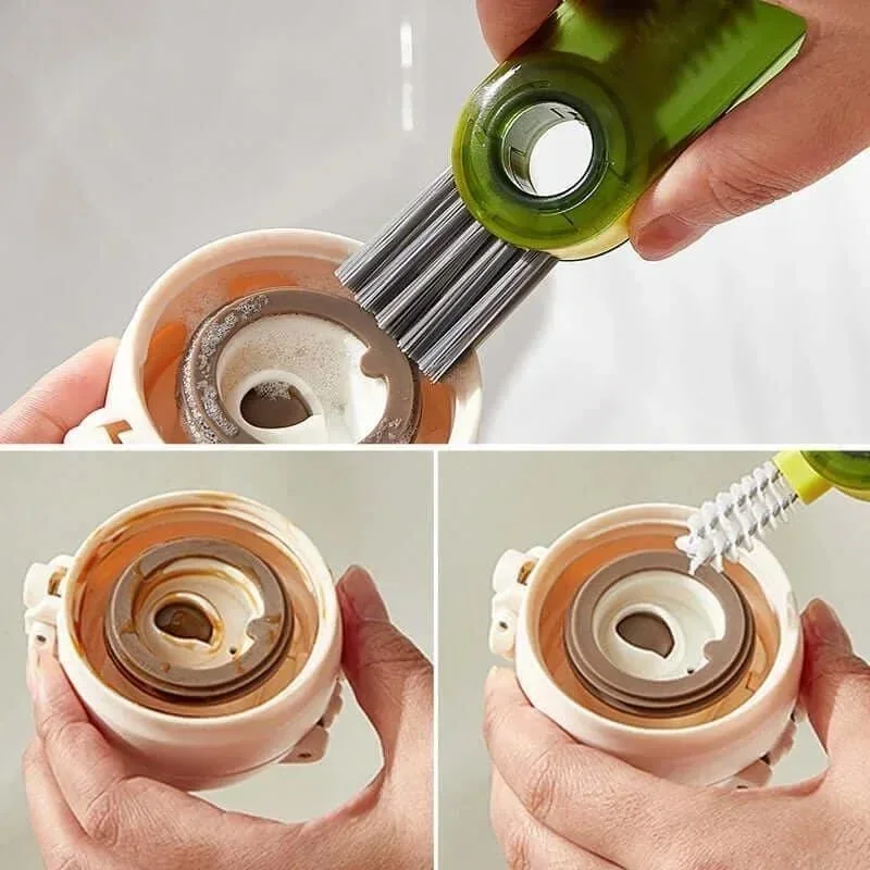 3 in 1 Multifunctional Cleaning Brush, 3 in 1 Cleaning Brush for Water Bottles, Cup, Home Kitchen Cleaning Tools