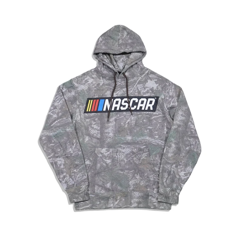 

Casual Street Sle NASCAR Letter Print Camouflage Fce Hoodie Sweatirt Loose Fit Overhead Couple Youth Casual Wear