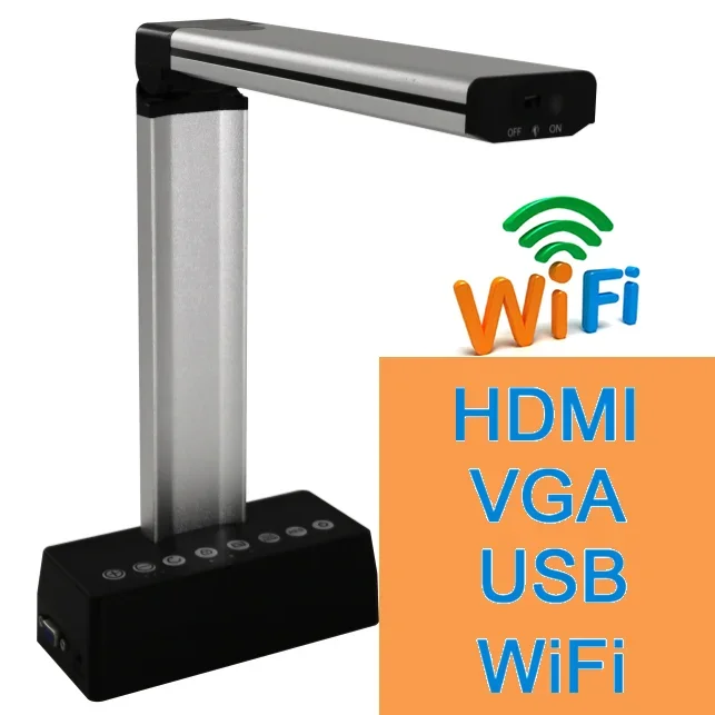 2026 Wireless Document Camera Education Visualizer Wireless 5.8G 13M 8M OEM ODM Factory Wireless Book Scanner