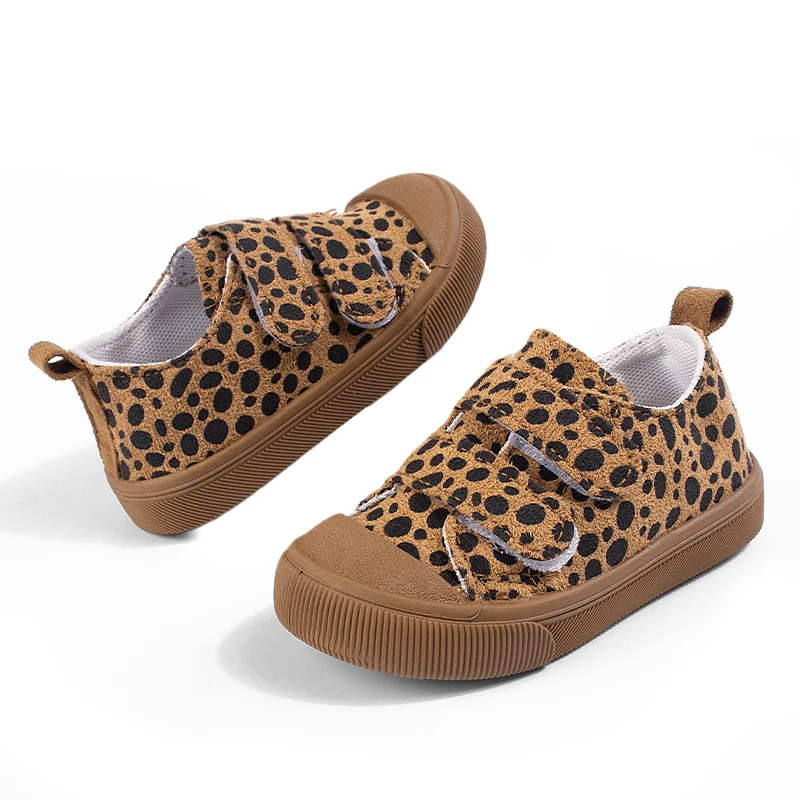 Modische Outdoor-Sportschuhe für Kinder mit Leopardenmuster, trendige Kinderschuhe zum Spielen