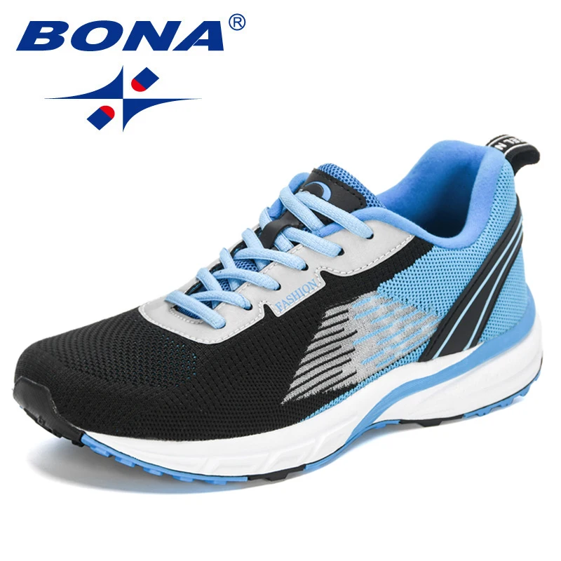 BONA New Popular Style Men Running Mesh Weaving Upper Sport Shoes ventilate Jogging Walking Sneakers Lace Up Free Shipping