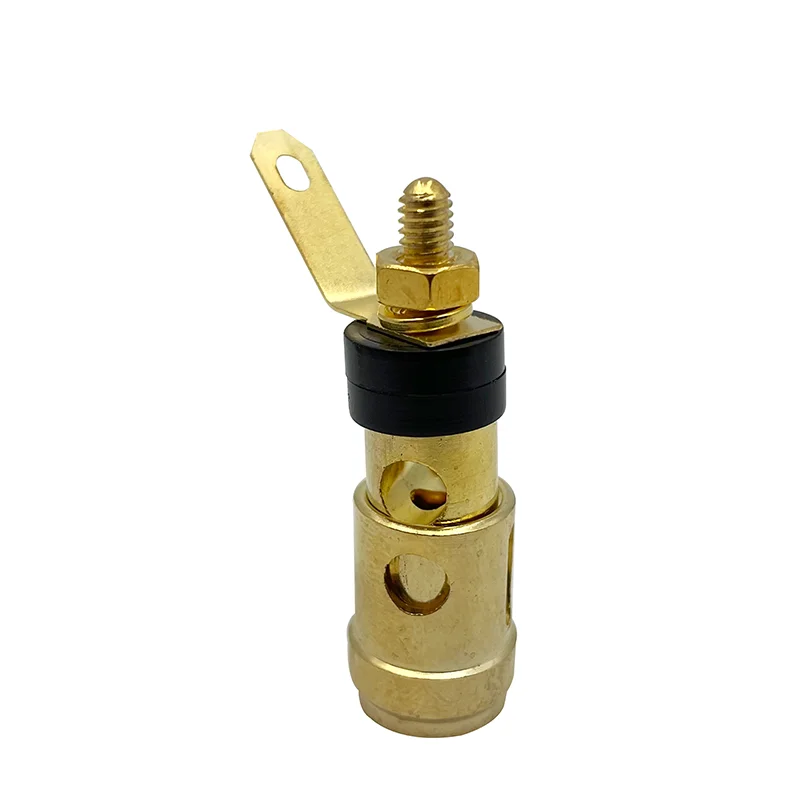 20PCS  Gold-plated Small Push-type Spring Terminal Speaker Amplifier Spring Self-locking Socket Push-type Terminal