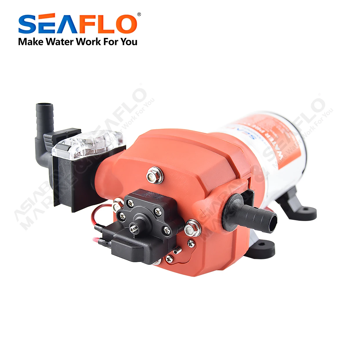 

Автоматический мембранный насос для морской воды серии SEAFLO 41, 12 В, самовсасывающий электрический яхта, лодка, морской автофургон, караван высокого давления
