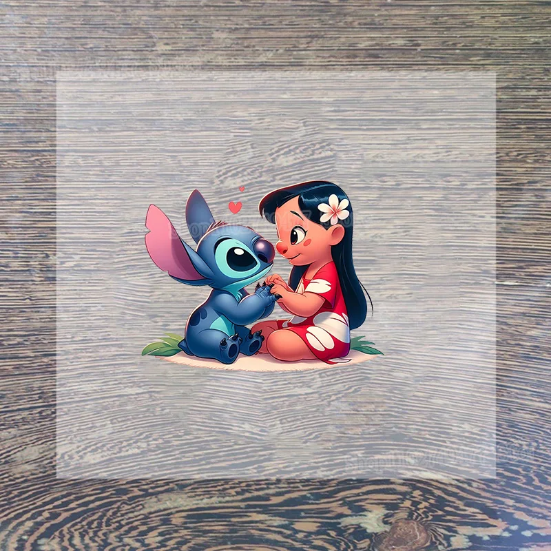 Cartoon Disney steek opstrijkbare patches DIY op kledingtransfers warmteoverdracht DTF kleurrijke fotostickers micro-elastisch wassen