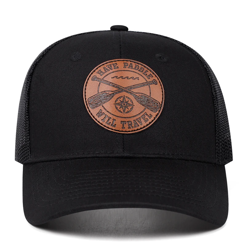 1pc Fashion HipHop Skateboard Hat Paddle Compass Printed Baseball Hat Outdoor Adjustable Decorative Sunshade Hat Unisex Mesh Hat