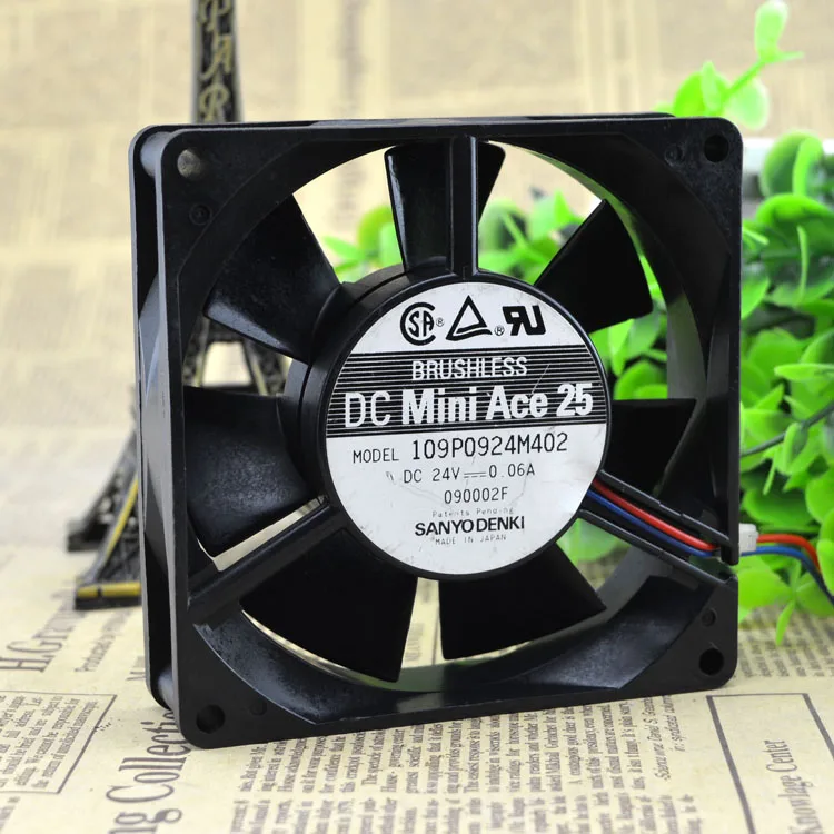 JAPÃO 8CM 8025 109R0824F402 24V 0.06A ROLAMENTOS de ESFERAS VENTILADOR de REFRIGERAÇÃO