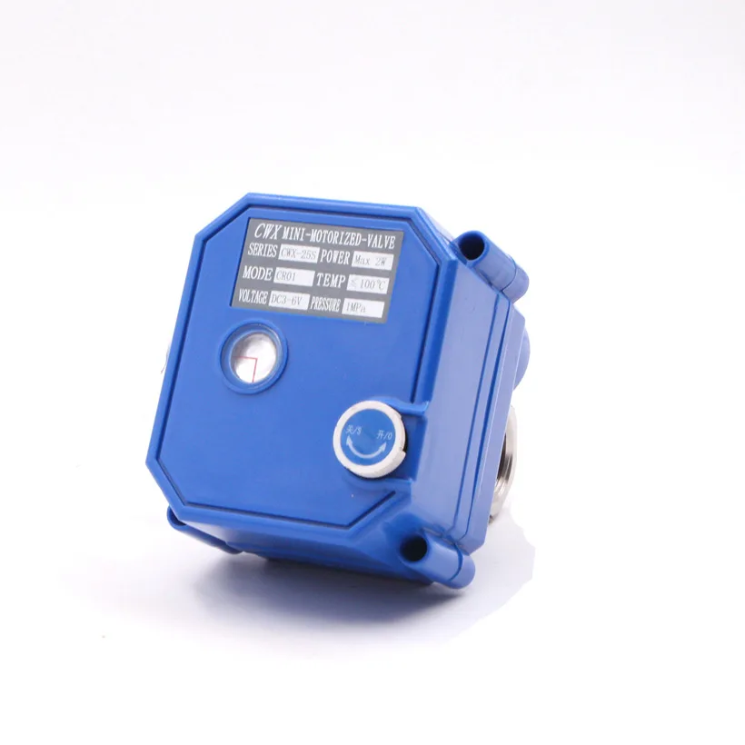 Robinet à bille électrique avec fonction de commande manuelle, vanne motorisée en acier inoxydable à deux voies, 5V, 12V, 24V, 220V, Chr15, Chr20, Chr25, Chr32
