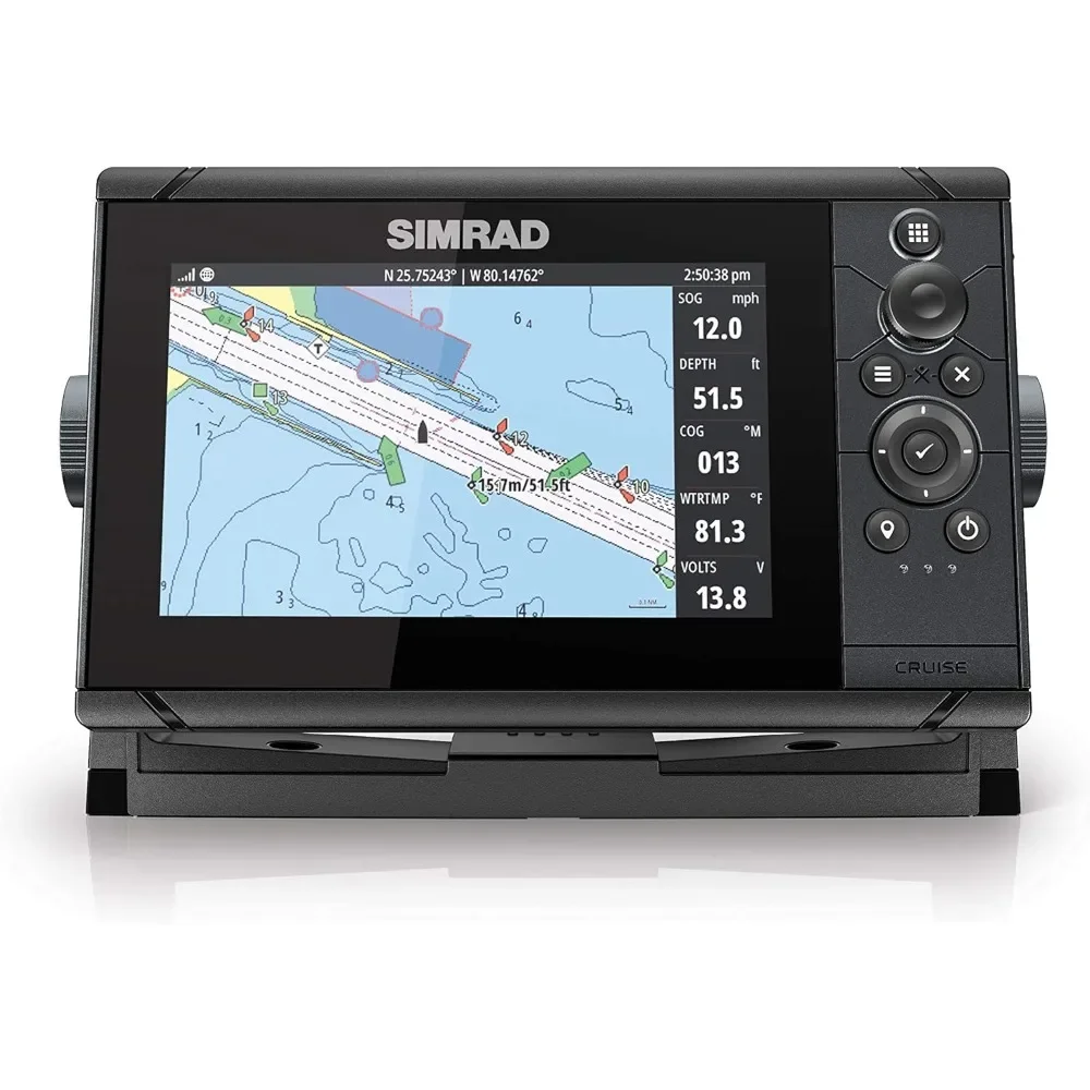 Cruise 9-9-inch GPS Chartplotter With 83/200 Transducer Depth Finder Preloaded C-MAP US Coastal Maps Fishing Tools Fising Fish