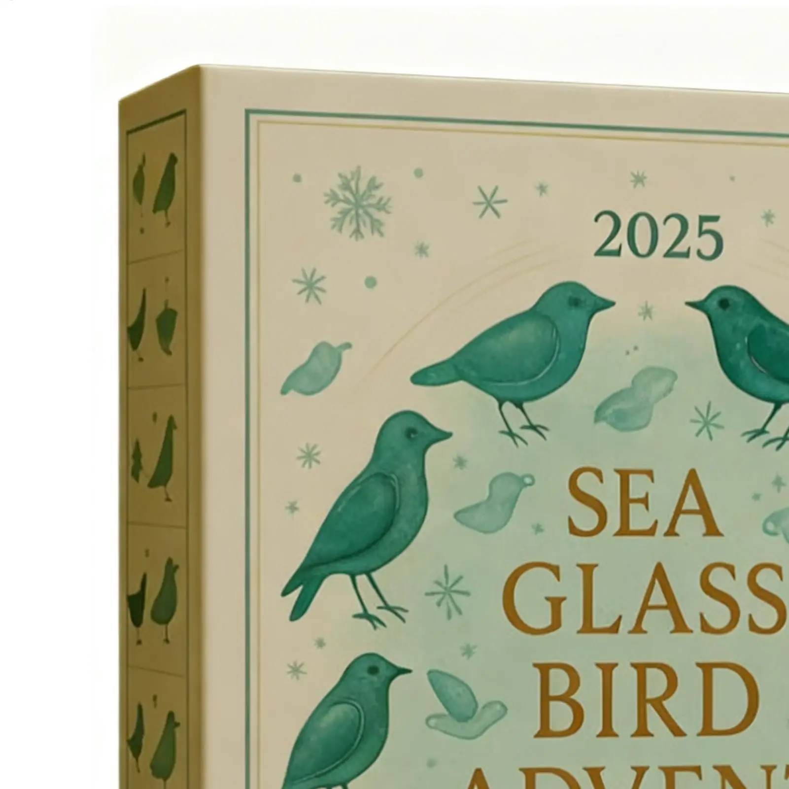 Kalender Advent Natal Burung Kaca Laut 2025 Dekorasi Liburan Akrilik 2D 24 Hari Dekorasi Hitung Mundur Natal Burung Untuk Rumah