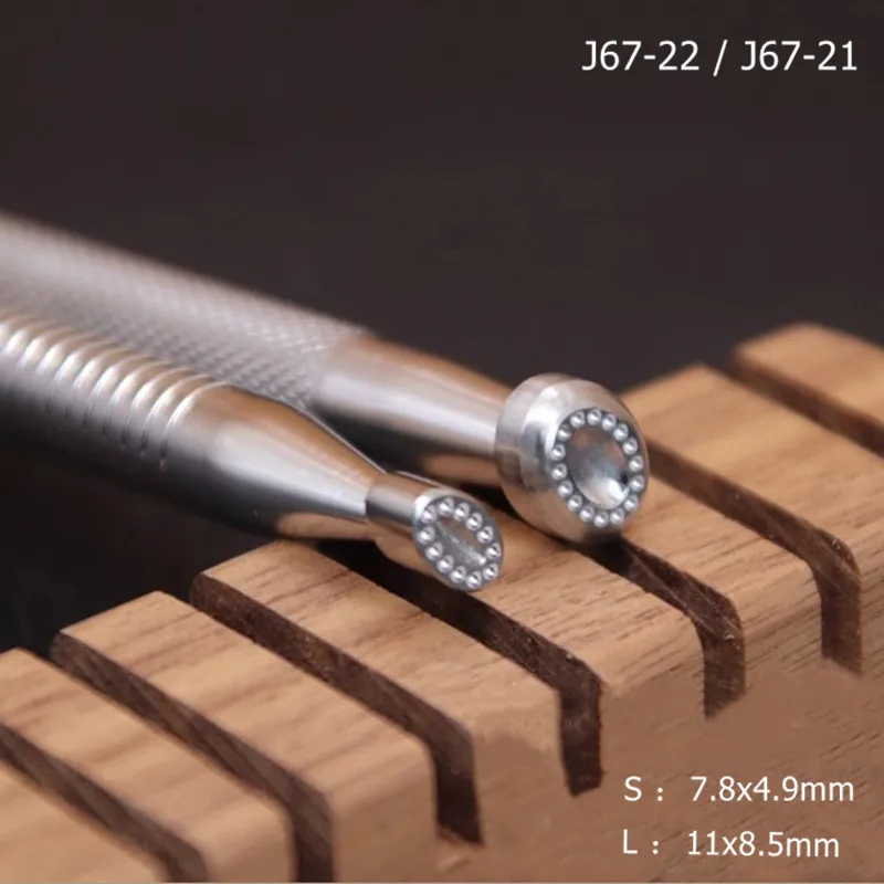 

Oval Floral Stamp 7.8x4.9/11x8.5mm - Stainless Steel Embossing Tool For Vegetable Tanned Leather | DIY Leathercraft Printing Set