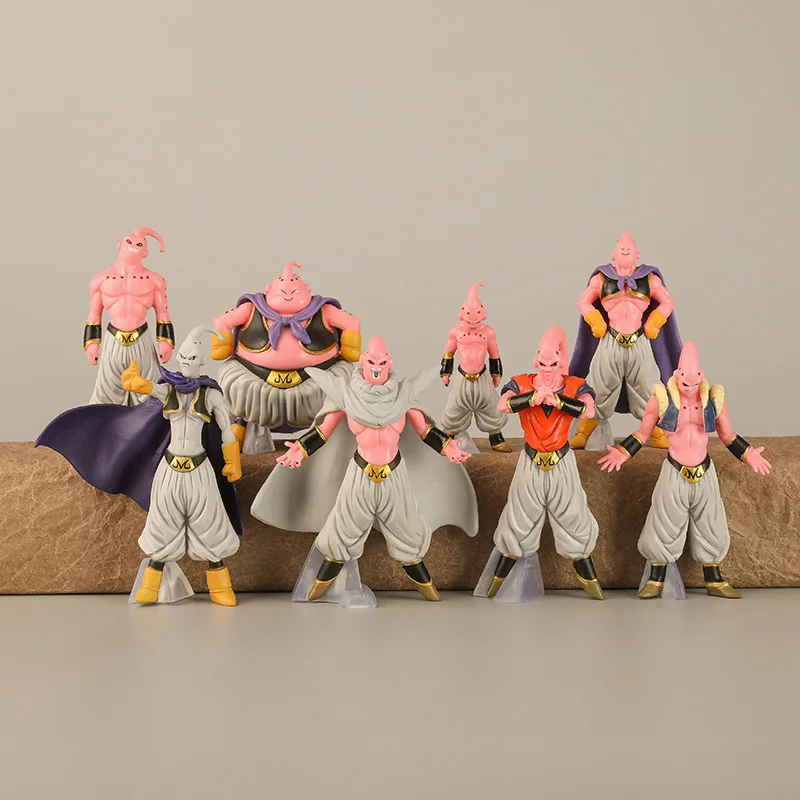 

8pcs/Set Dragon Ball Z Majin Buu Figure Toys Dbz Super Saiyan Action Figurine Anime Collection Pvc Model Dolls Birthday Gift Kid