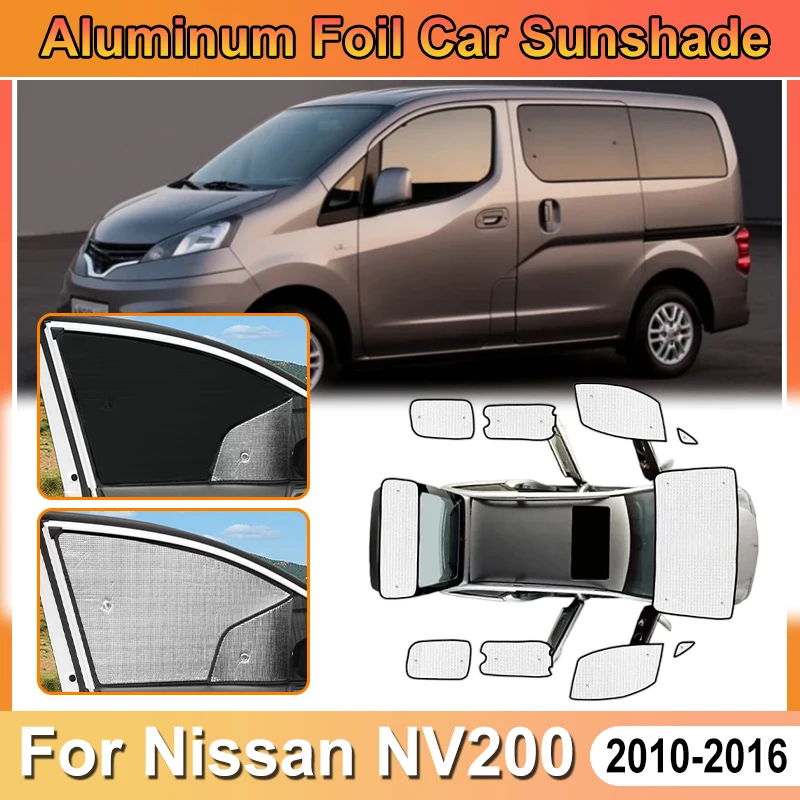 

For Nissan NV200 Accessories Evalia Vanette 2010~2016 Car Aluminum Foil Windshield Sun Shades Covers Shield Auto Accesorios 2013