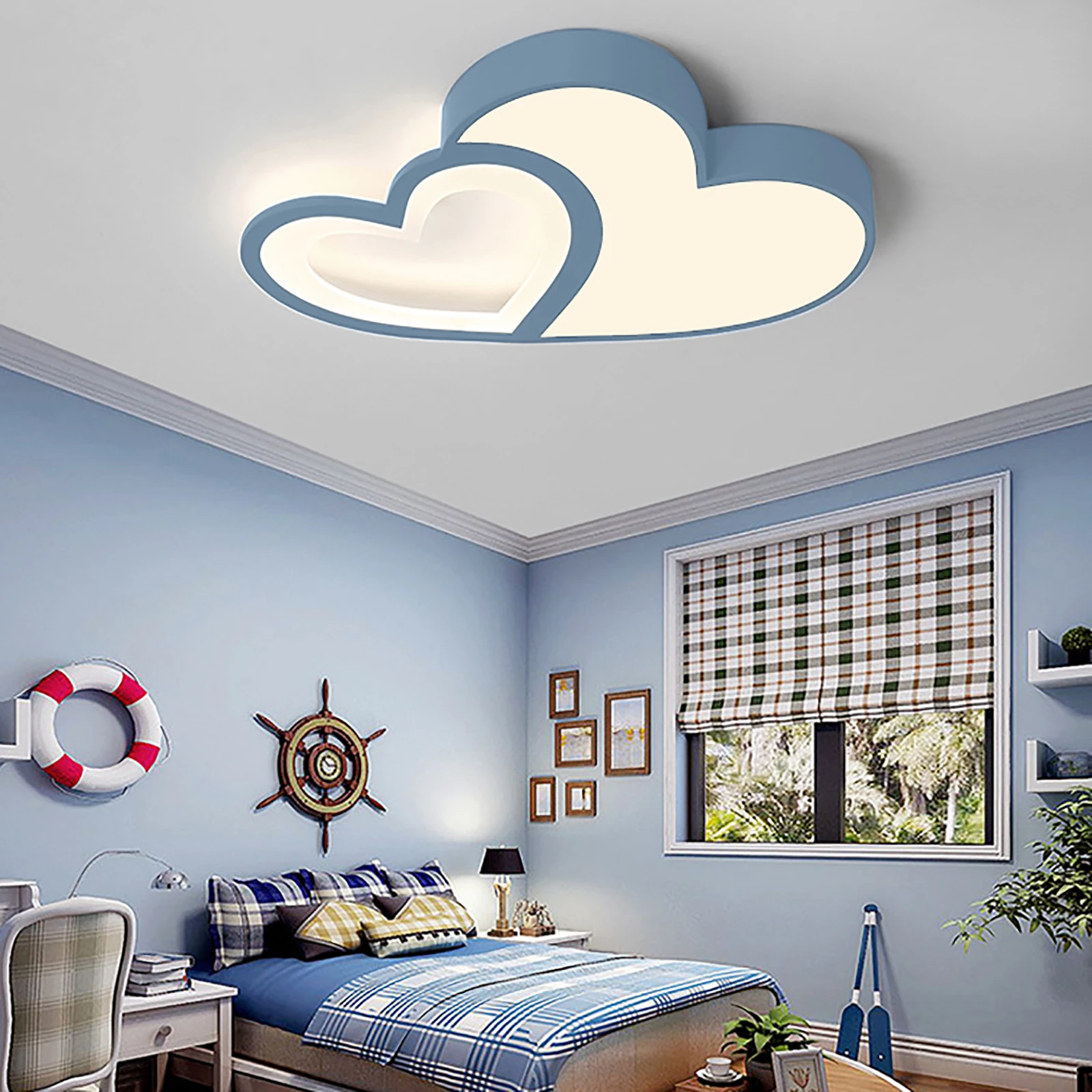 Ceiling Light Children\'s Room Lamp Dimmable Chandelier LED Baby Lamp Light Cartoon