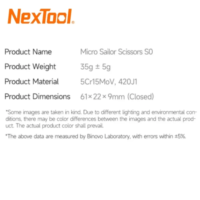 

NexTool 8 IN 1 S0 Mini Sailor Scissors Micro Multitools Mini Pocket Multitool EDC Folding Hand Tools Camping Survival Multitool