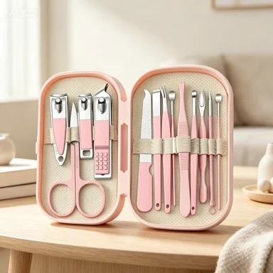 14Pcs Nail Clipper Set Portable Manicure Pedicure Kit Professional Nail Cutter Ear Pick Home Grooming Tool Set