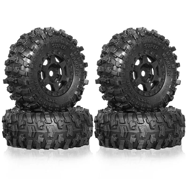 

ABWE-4Pcs 51 мм 1,0-дюймовый набор колес с бисером для 1/18 1/24 RC гусеничного автомобиля TRX4M SCX24 AX24 FCX24, обновленные детали, аксессуары