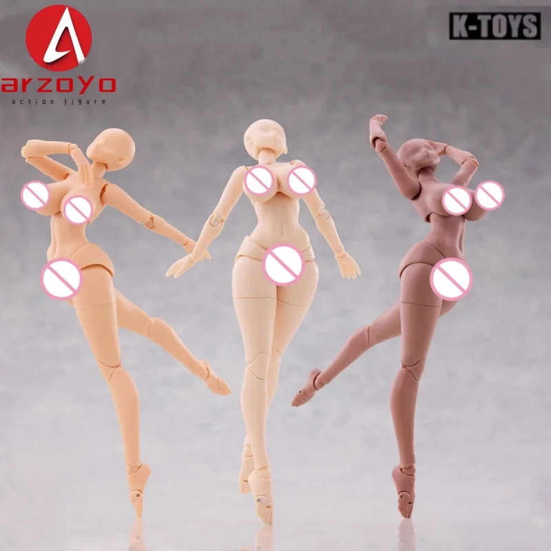 

﻿ K-TOYS KT02 1/12 в стиле манги, полностью объемное женское тело, 6 дюймов, супер гибкая фигурка женщины-солдата для девочек, кукла