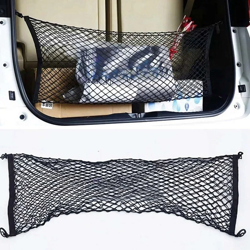 2X Car Trunk Luggage Net Rear Cargo Mesh Net Storage Elastic Holder For Mercedes-Benz Vito W447 Metris Truck Parts