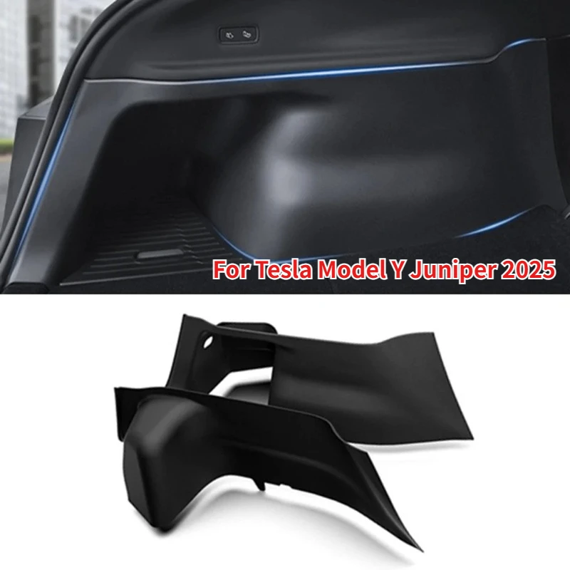 For New Tesla Model Y Juniper 2025 TPE Rear Trunk Side Anti-Kick Pad Full Coverage Protection Kit Car Anti-dirty Pad Accessories