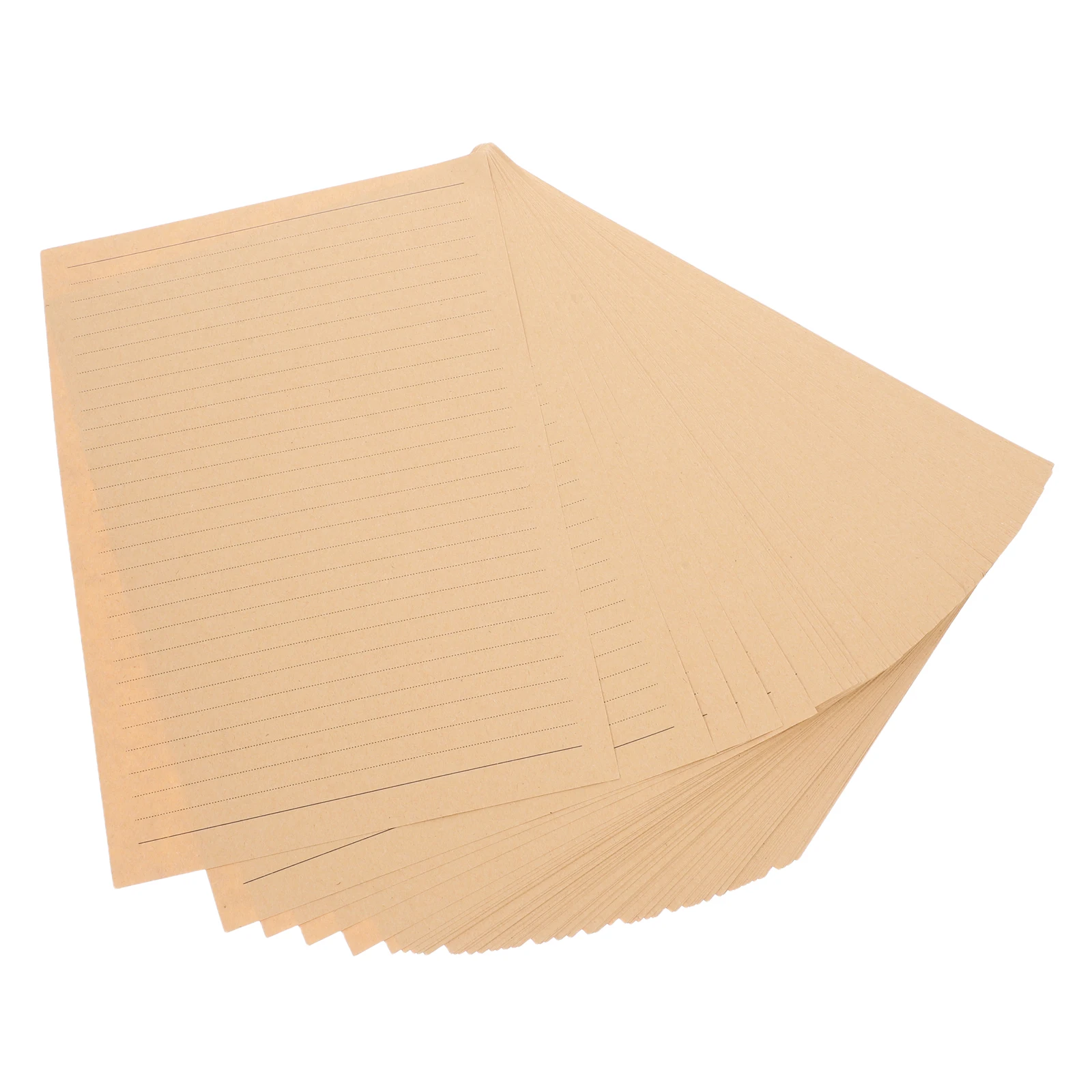 

100 Pcs Vintage Stationery Handmade Paper Handwriting Kindergarten with Lines Decorative Letter Craft