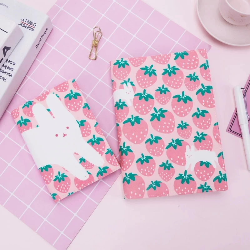 Kinbor модная милая обложка для книги A6, базовая обложка для ручного счета, защитная обложка с мультяшным принтом, внутренняя крышка механическая клавиатура