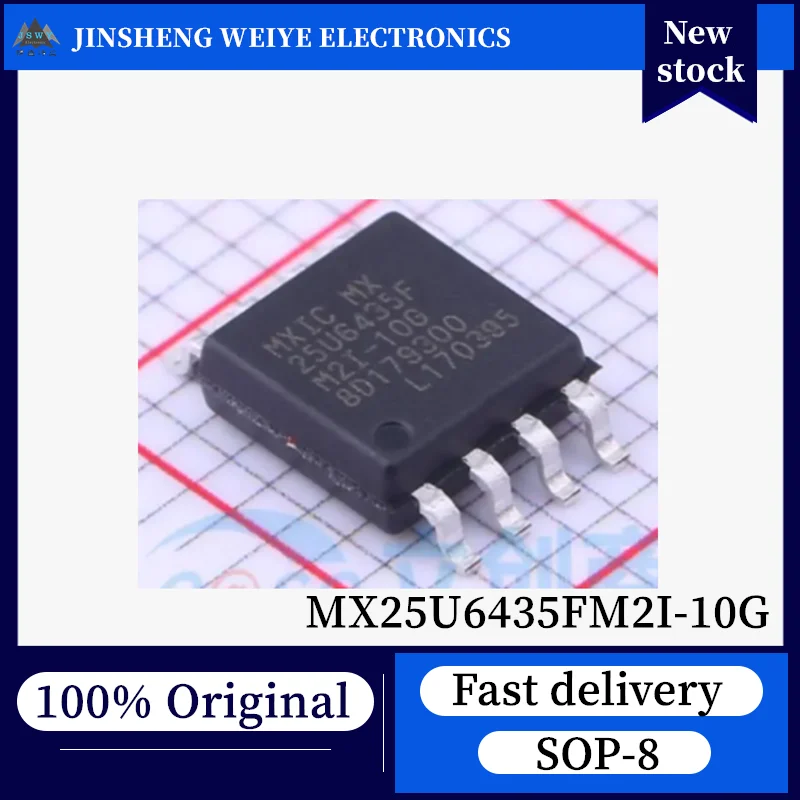 (10/50 pieces) MX25U6435FM2I MX25U6435FM2I-10G SOP-8 64Mbit SPI NOR Flash Memory Chip, 100% New Original In Stock Fast Shipping