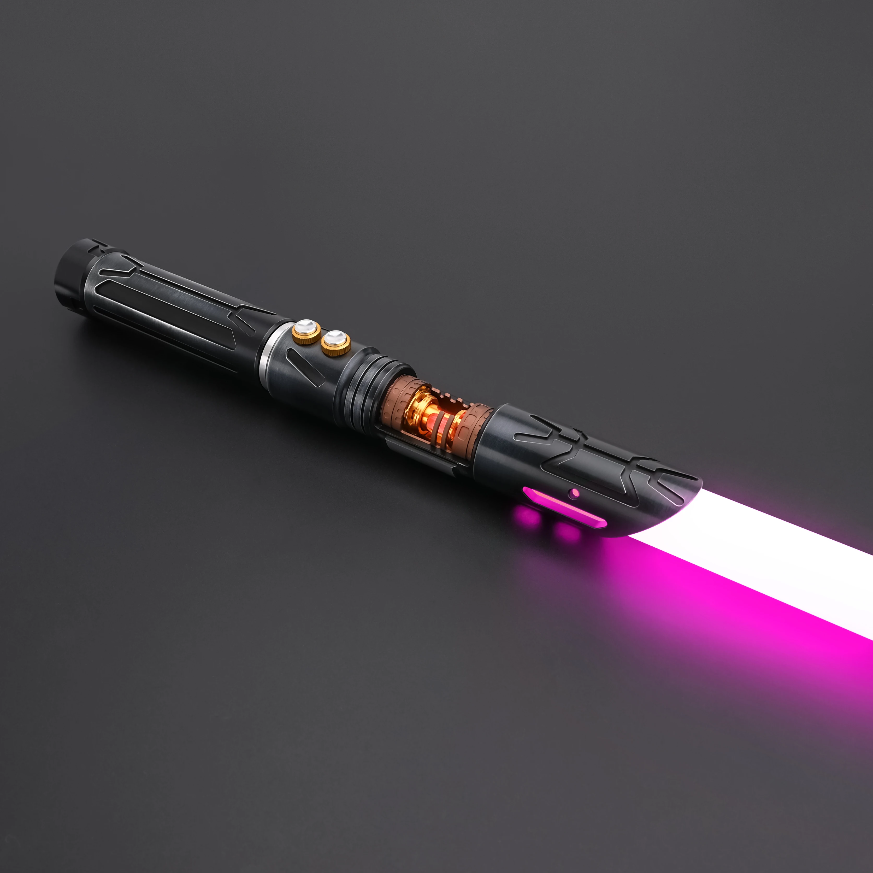 Spada Laser TXQSABER Dark Hunter con Effetto Smooth Swing, Blaster FOC, Impugnatura in Metallo, Spada Laser Robusta per Duelli, Giocattolo per Cosplay Adulti