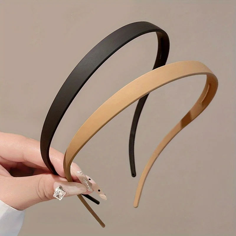 Minimalistisches, mattes Stirnband, U-förmiges Anti-Rutsch-Stirnband, geeignet für Frauen, modisches, vollständig abgestimmtes Haar-Accessoire – Detail 13