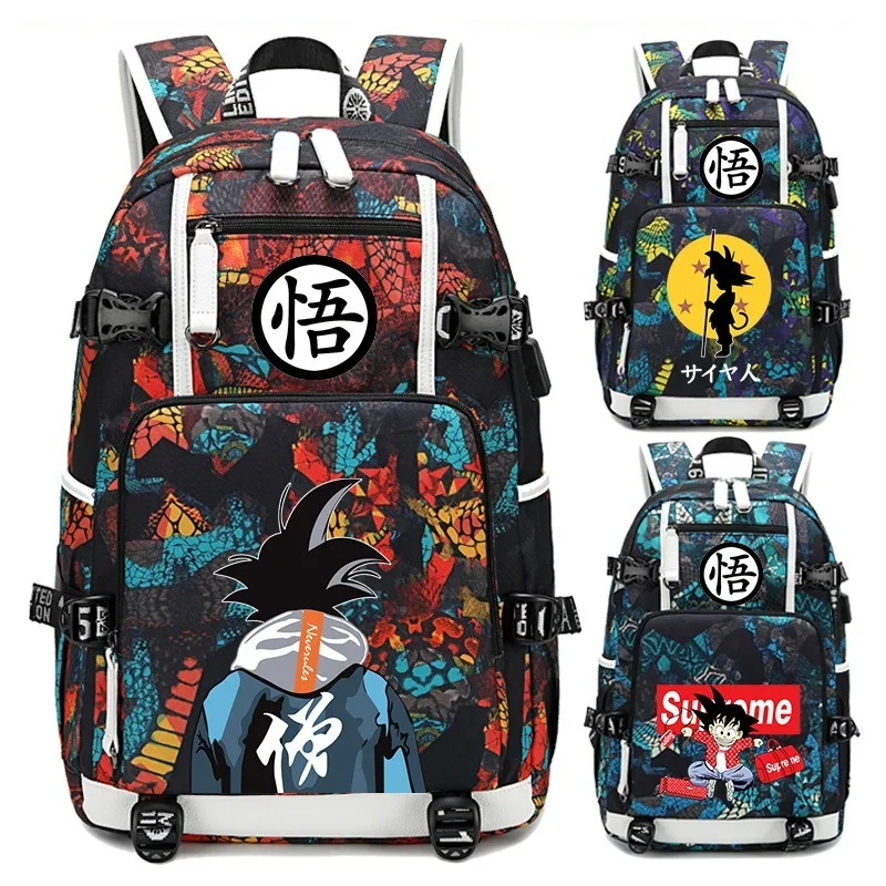 

Креативный рюкзак Dragon Ball Wukong с мультяшным дизайном для мальчиков, для средней и начальной школы, для старших классов, подарок