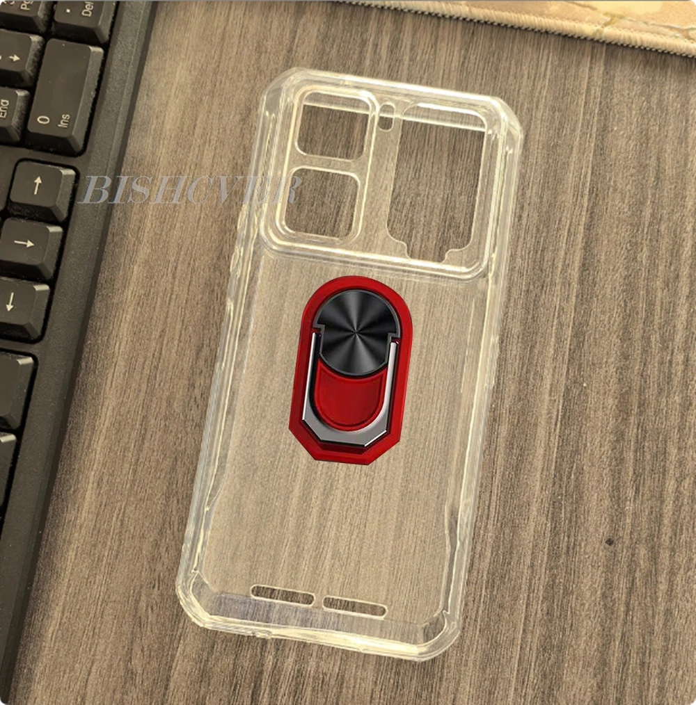 Magnet Phone Case FOR Oukitel WP300 6.8" OukitelWP300 WP 300 Shockproof Soft TPU Silicone Cover With Ring Holder