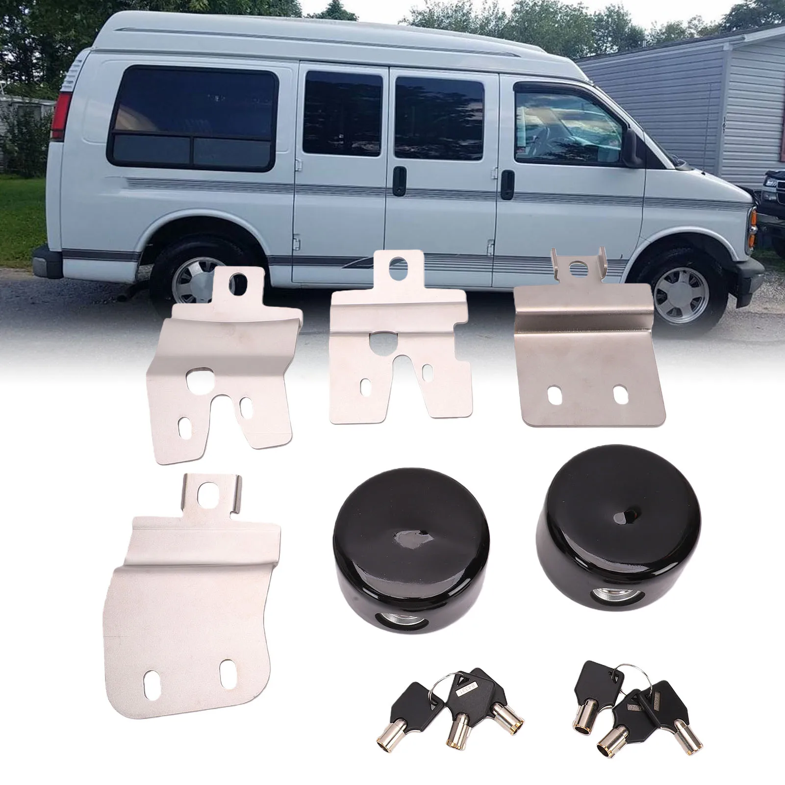 Slick Lock Replacement for  Swing Door Kit with  Weather Covers and Locks Complete Slick Lock Swing Door Slick Lock