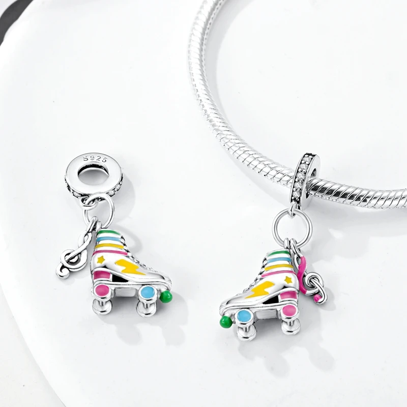 Luminous Series 925 Sterling Silber Charms Perlen Anhänger Glühwürmchen Elfenpfote Planet Charm Passend für Original Armband Damen Schmuck Geschenk – Detail 5