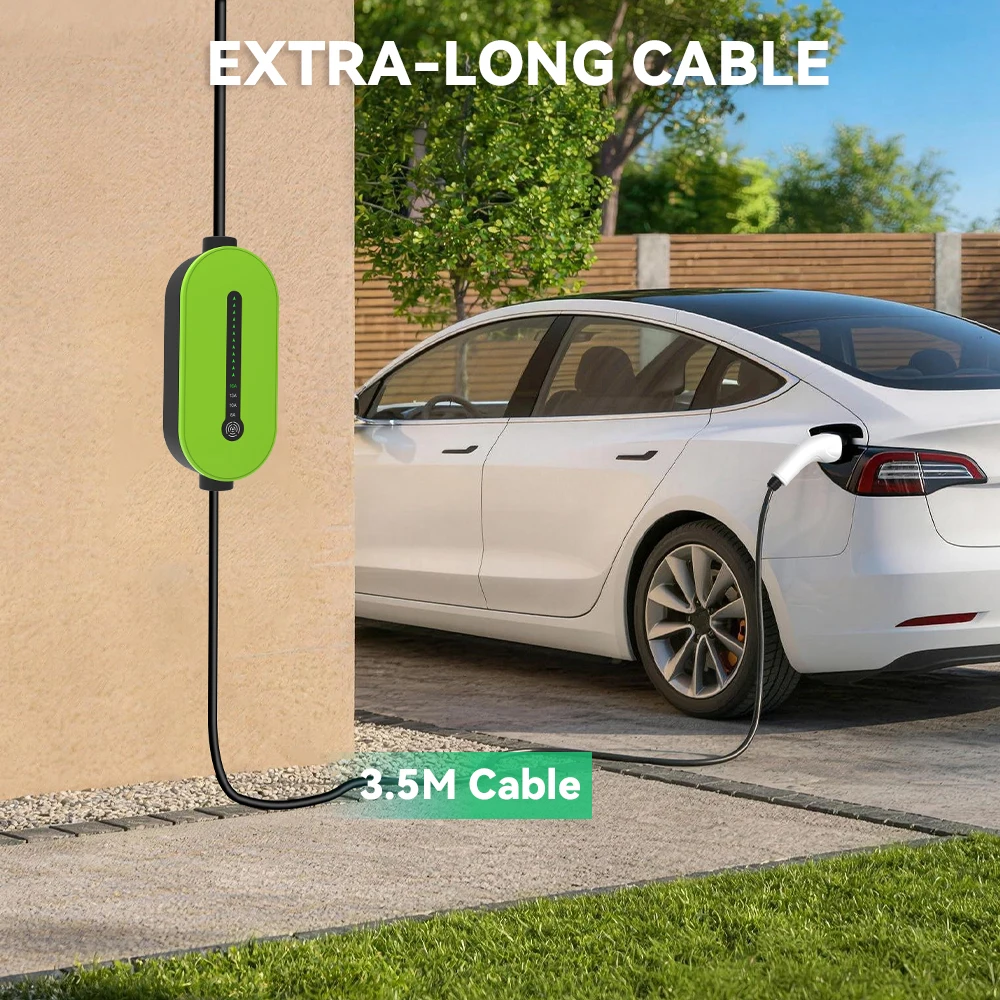 IPENGEN 3,5KW EV-Ladegerät Tragbar Typ2 16A 1-Phasig GB/T / Typ1 EVSE Ladebox für Elektrofahrzeuge mit Einstellbarem Strom – Detail 7