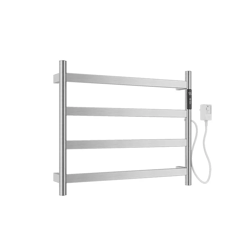 

Intelligent stainless steel carbon fiber heating electric towel rack No punching concealed drying rack