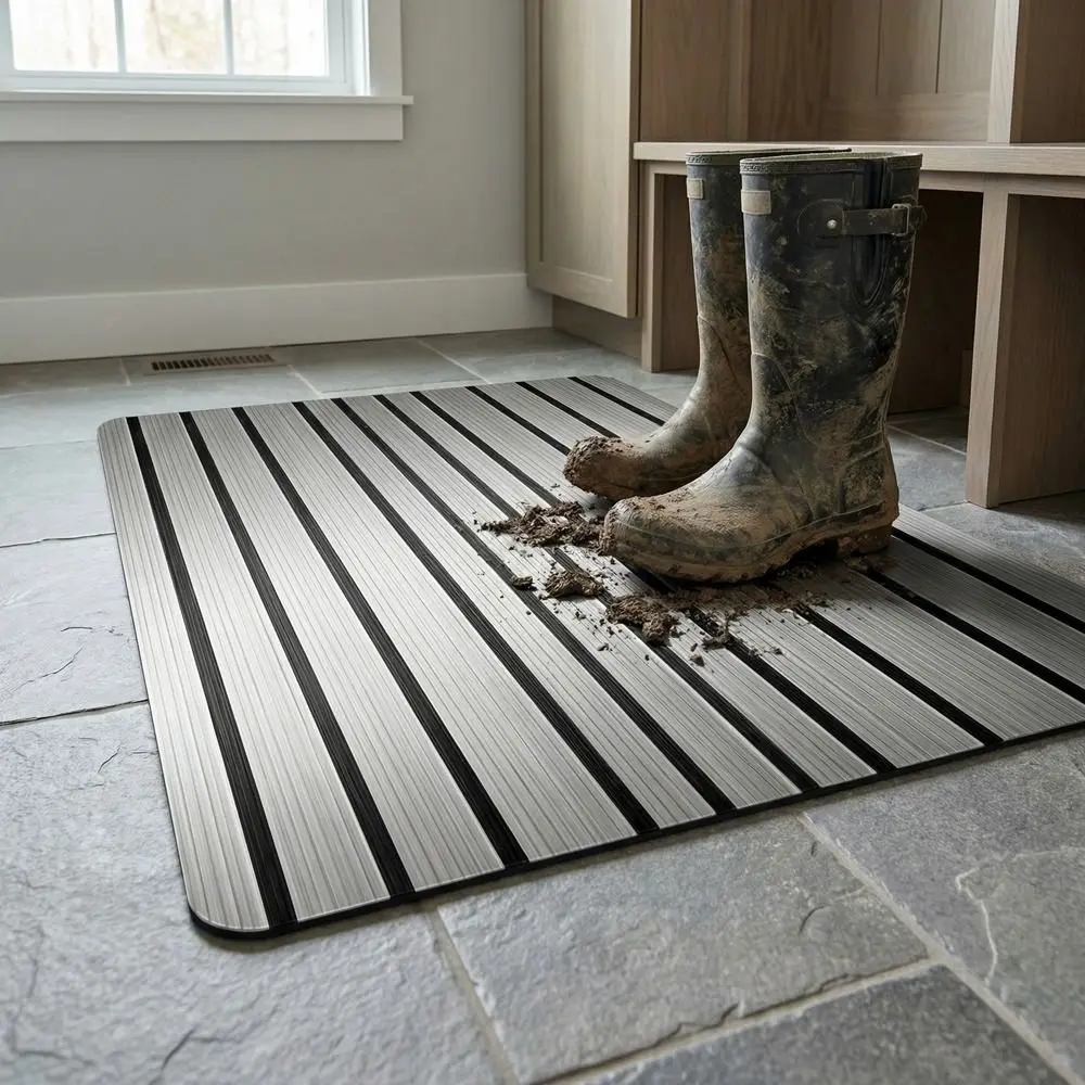 Wear-resistant Bathroom Mat Anti Slip Quick Dry Anti Dirty Floor Mat Soft Decoration Diatom Mud Door Mat Floor Protection