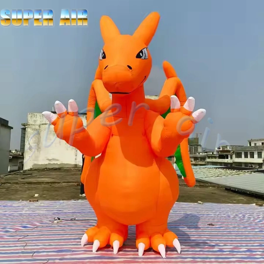 

pretty air charizard model so cute inflatable firedragon for decoration