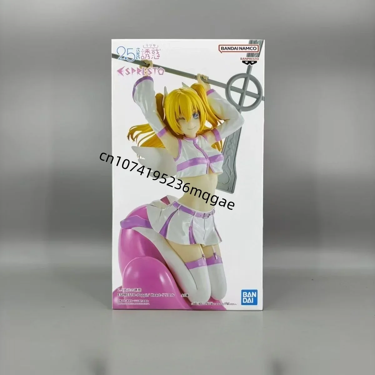 Auf Lager Bandai 2,5 Dimensionale Verführung ESPRESTO RIRISA AMANO Lily Elu Anime Action-figuren Modell Sammlungen Geburtstag Geschenk