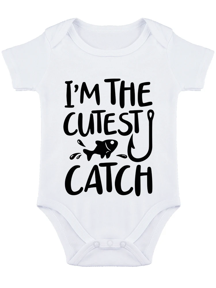 I'm the Cutest Catch Baby Bodysuit - Adorable Boy Girl Romper Clothing Funny baby onesie Cute Infant Outfit