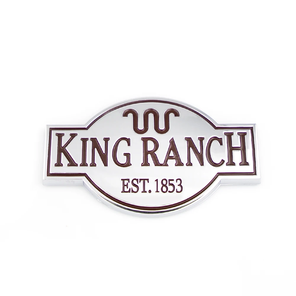 Door Tailgate King Ranch EST.1853  Emblem Logo Sticker for 2011-2017 Expedition F150 F250 F350 F450 Car Sticker Car Accessories