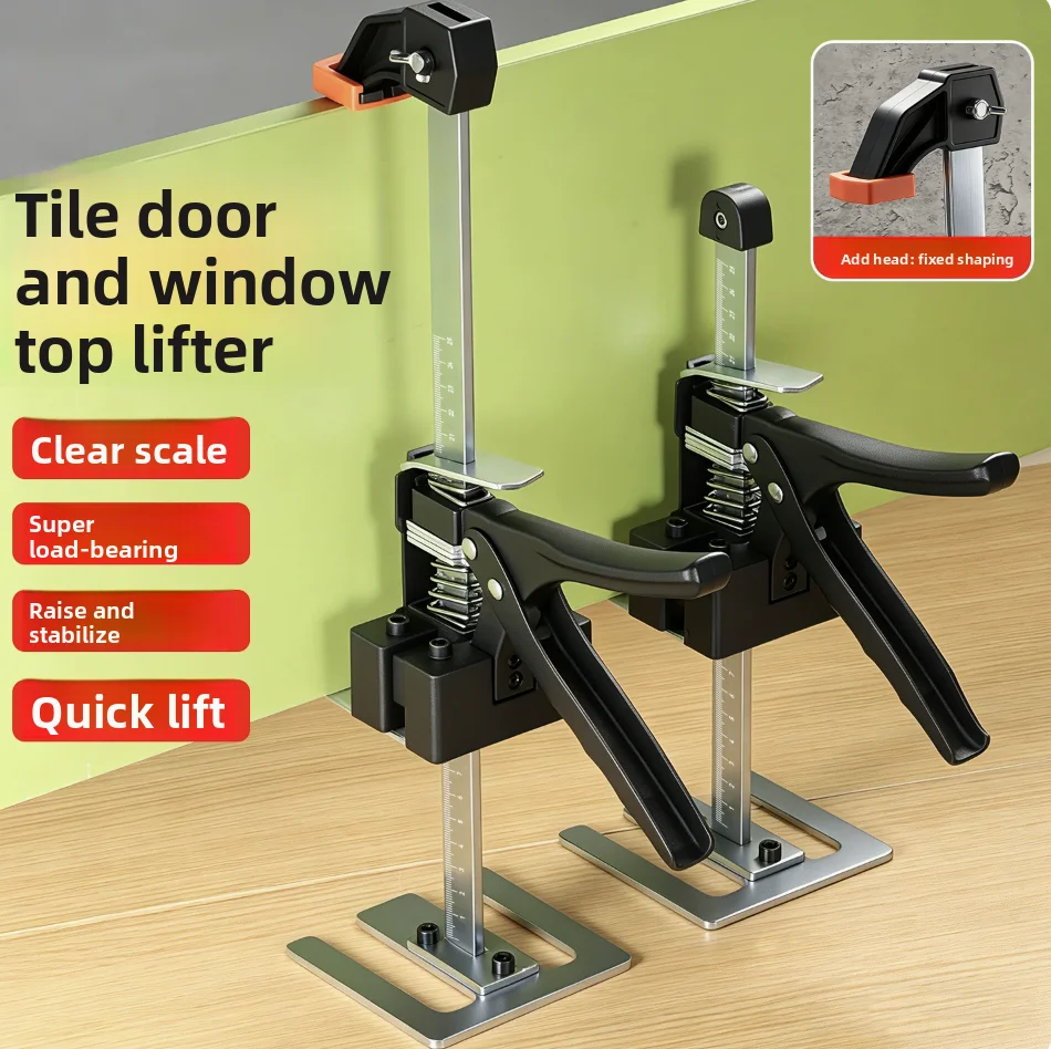 1Pc Cabinet Board Lifter Labor-Saving Arm Jack Elevator Tool Tile Height Adjuster Hand Lifting Tool Door Panel Drywall Lifting