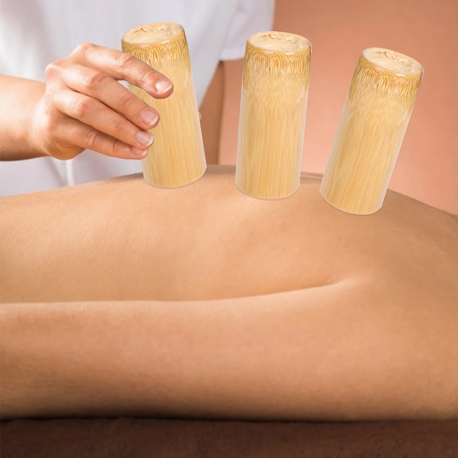 

5pcs Bamboo Cupping Jars Premium Body Massage Therapy Supplies For Home Use Cupping Jar Suction Cups For Body Massage Relaxation