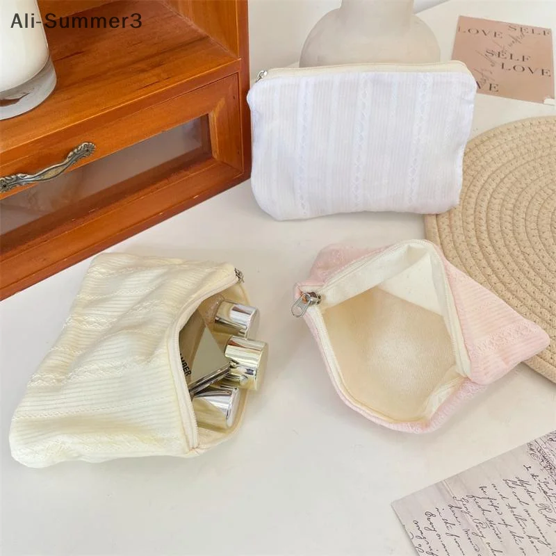Kawaii Mini Travel Cosmetic Bag Lipstick Earphone Data Cable Storage Bag Purse Women Portable Makeup Handbags Wallet Pouch Bags