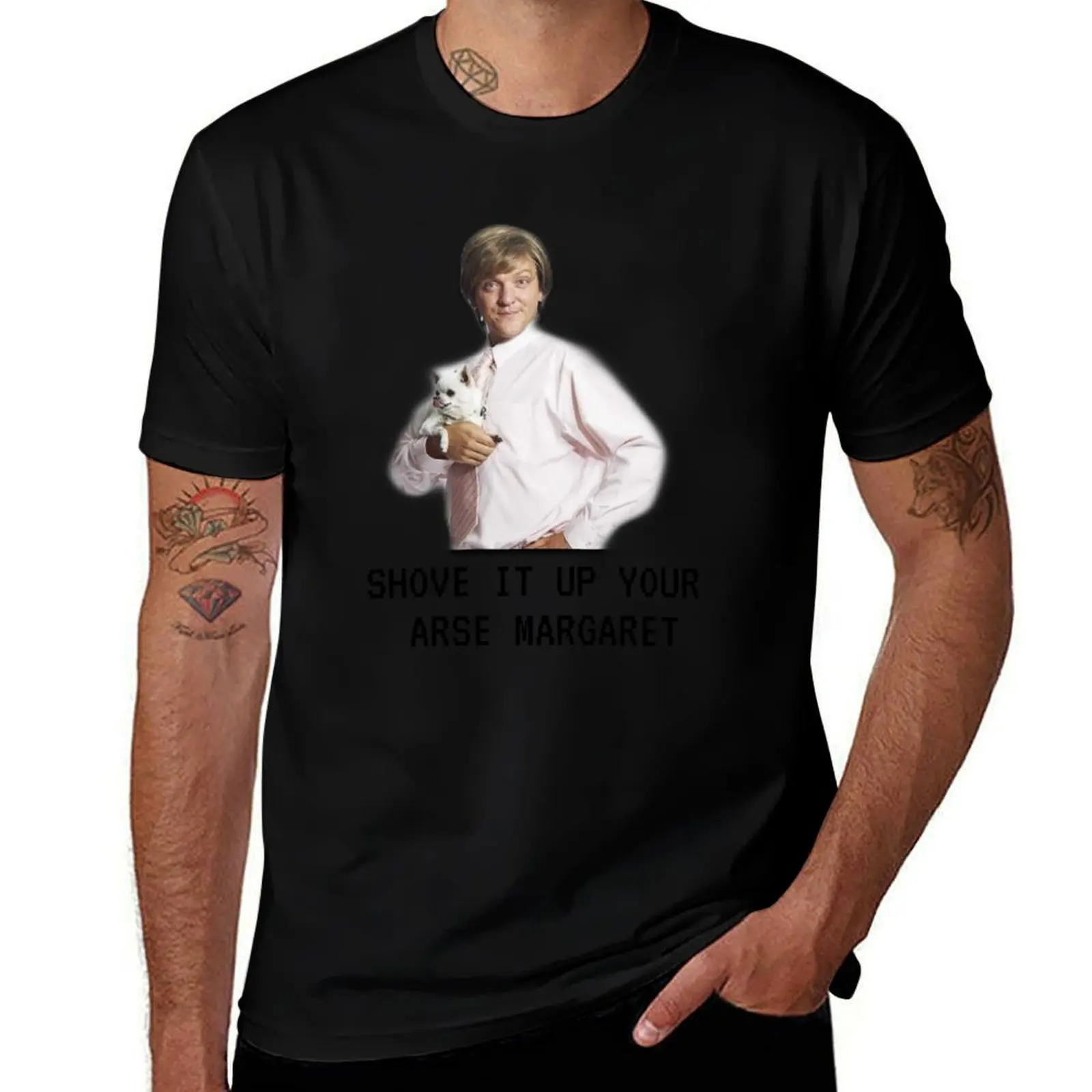 Para margaret, drama, Shove man camisas t up g G Mr imprime con camisas it t camiseta tu culo divertido hombres camisas de algodón para