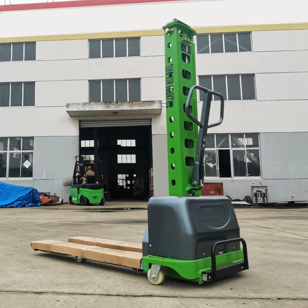 Electric Stacker 500kg 1000kg Self-Lifting Pallet Loader Full Electric Self Loading Stacker