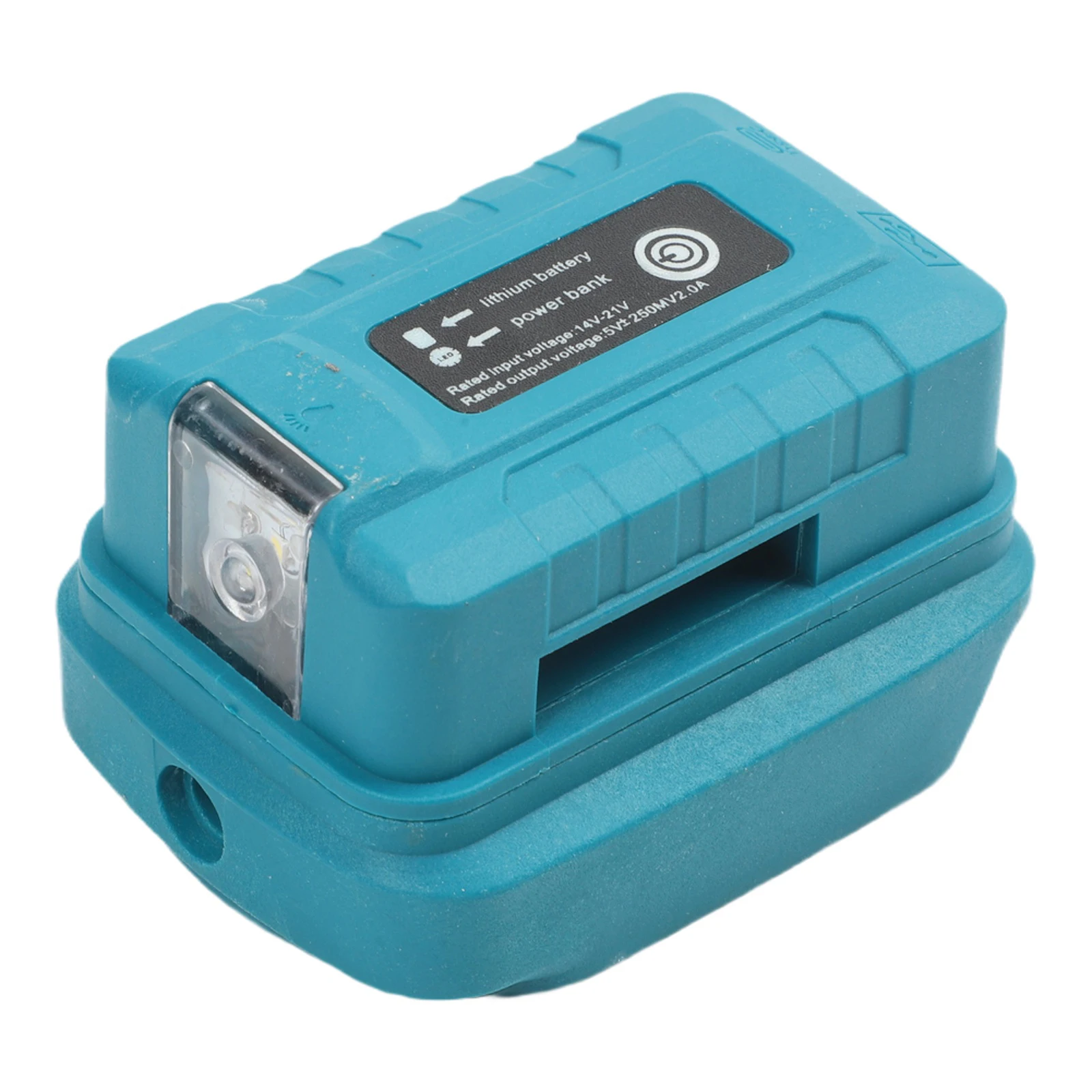 18V Battery Adapter for BL1830 BL1840 BL1815 with Charging Port and Port LED Work Light for Camping Repairs 18V