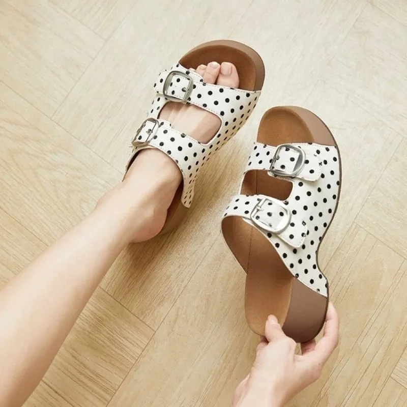 Women Platform Slippers Summer New Thick Bottom Wedge Sandals with Arch Support Comfy Beach Shoes Outdoor Casual Slides