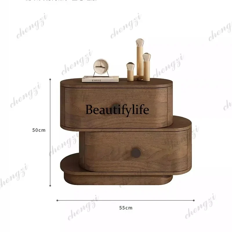Picture 5: M9344 Nordic Trendy Nightstand Table Space Saving Designer Luxury Bedside Table Bauhaus Unique Mesitas De Noche Bedroom
